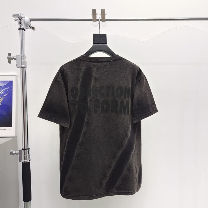 [Big & Tall for weights up to 260 lbs]1:1 quality version ART Red Label Letter White Bone Arm Print Tee