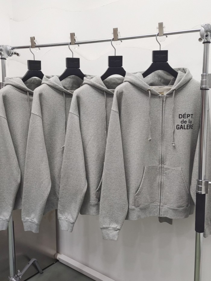 [Big & Tall for weights up to 260 lbs]1:1 quality version Classic French Letter Print Zipper Hoodie