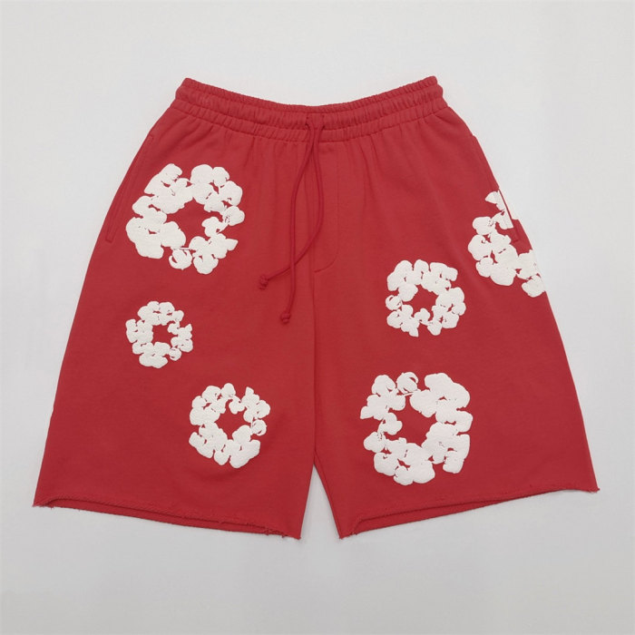1:1 quality version Classic Kapok Print Drawstring Shorts 10 colors