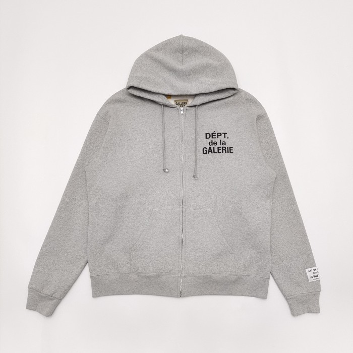 [Big & Tall for weights up to 260 lbs]1:1 quality version Classic French Letter Print Zipper Hoodie