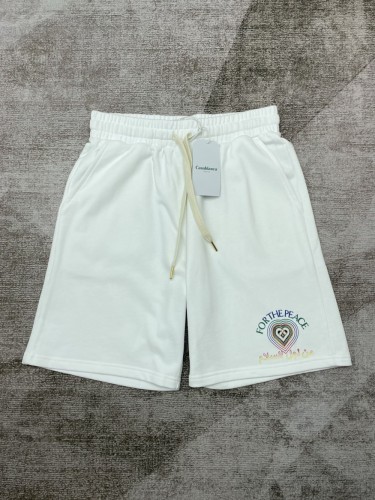 1:1 quality version Colorful Heart Overlap Embroidered Letter Print Shorts