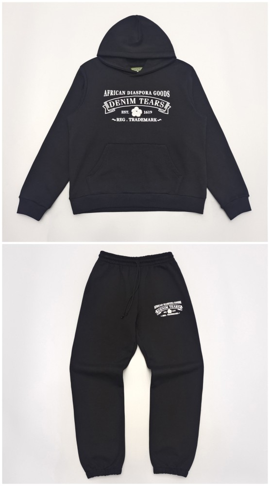 1:1 quality version Kapok Foam Small Letter Hoodie & Sweatpants Set