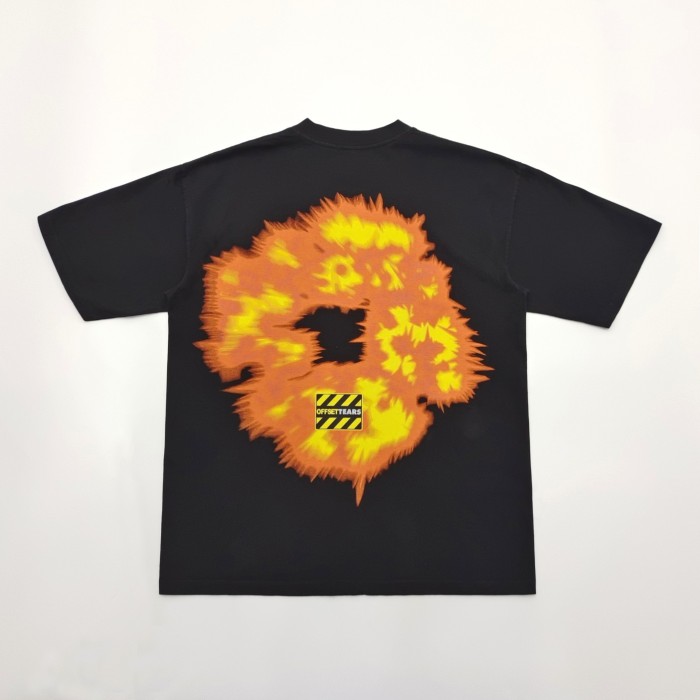 1:1 quality version Front and back large sparkle monogrammed tee