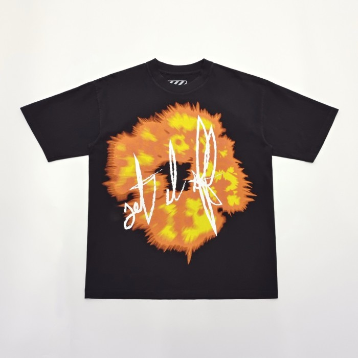 1:1 quality version Front and back large sparkle monogrammed tee