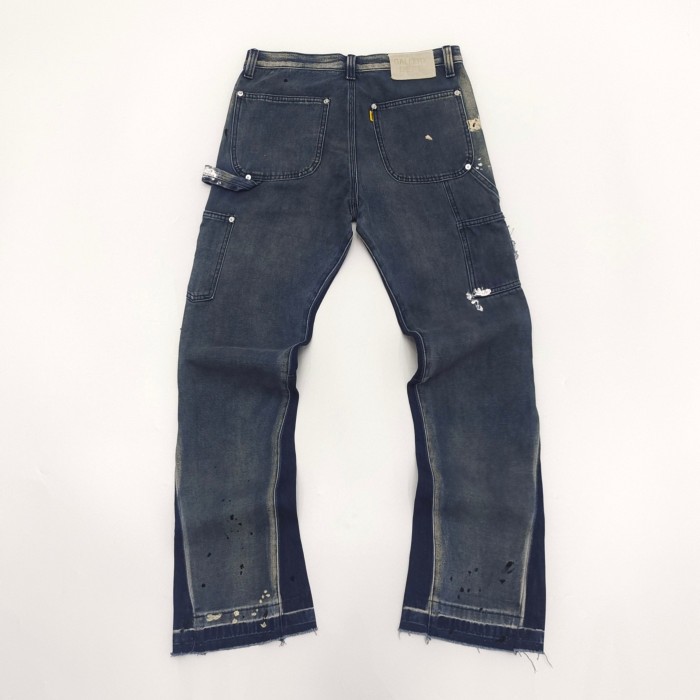 [Big & Tall for weights up to 260 lbs]1:1 quality version Vintage Ink Splash Spliced Workwear Washed Jeans 3 colors