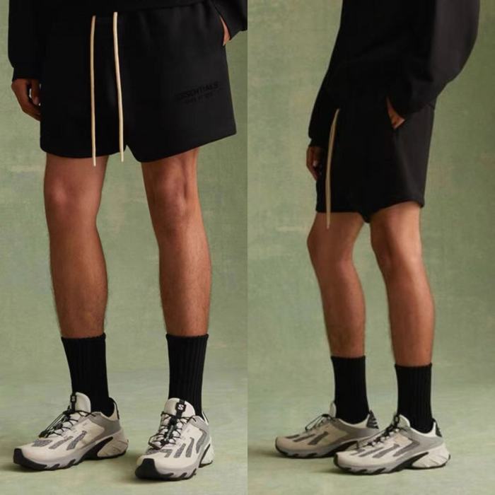 [Big & Tall for weights up to 220 lbs]1:1 quality version Three-dimensional silicone monogrammed logo shorts 5 colors