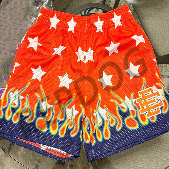  Eric Emanuel Pentagram Flame Basketball Athletic Quick Dry Shorts 3 colors