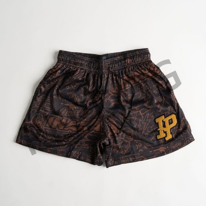  IP Flocked Letter Shorts 4 colors