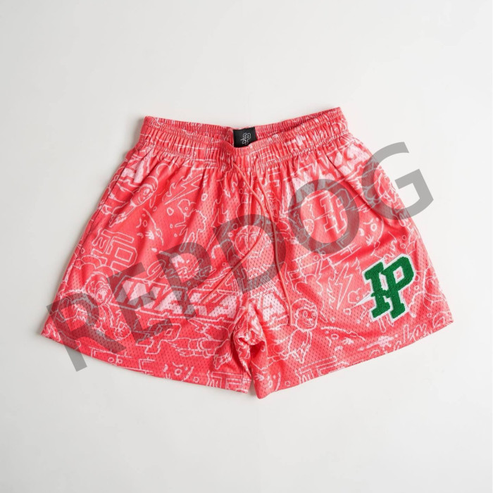  IP Flocked Letter Shorts 4 colors