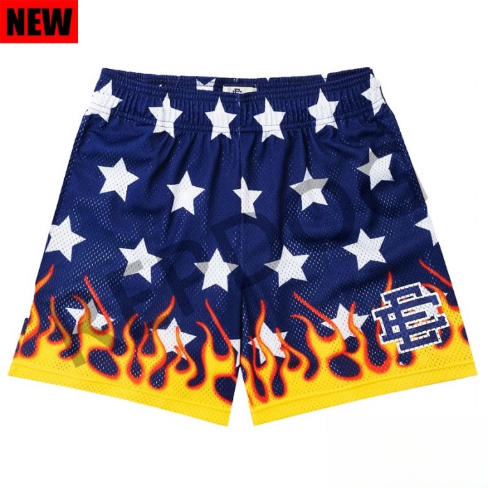  Eric Emanuel Pentagram Flame Basketball Athletic Quick Dry Shorts 3 colors