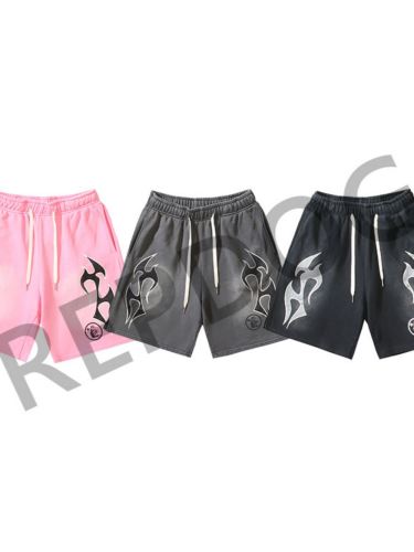 Side Face Goddess Mud Print Side Pocket Shorts 3 colors