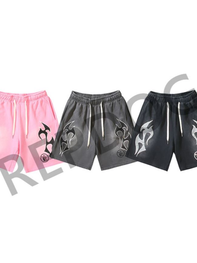 Side Face Goddess Mud Print Side Pocket Shorts 3 colors
