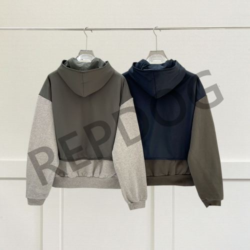 1:1 quality version Patchwork Long Sleeve Letter Print Hoodie 2 colors