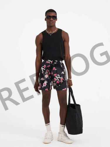 R Monogrammed Floral Quick Dry Shorts 2 colors