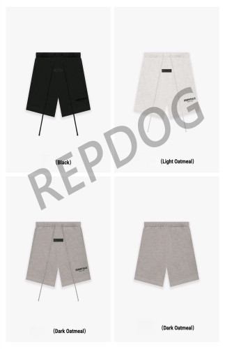 1:1 quality version Thin Terry Black Flocked Letter Print Shorts 3 colors