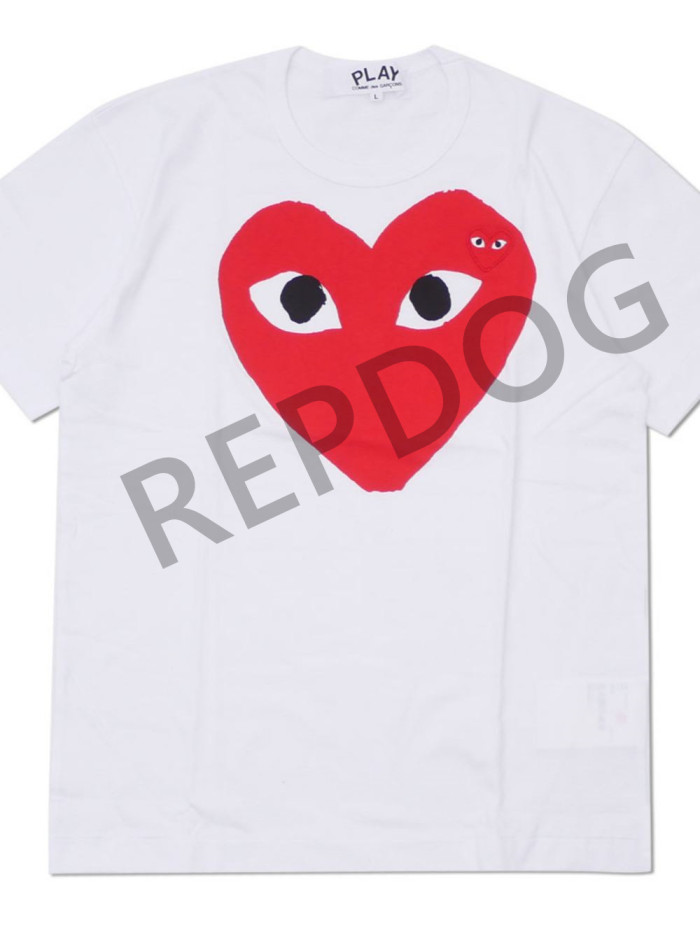   Big Heart Round Neck Printed Tee