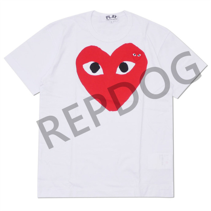   Big Heart Round Neck Printed Tee
