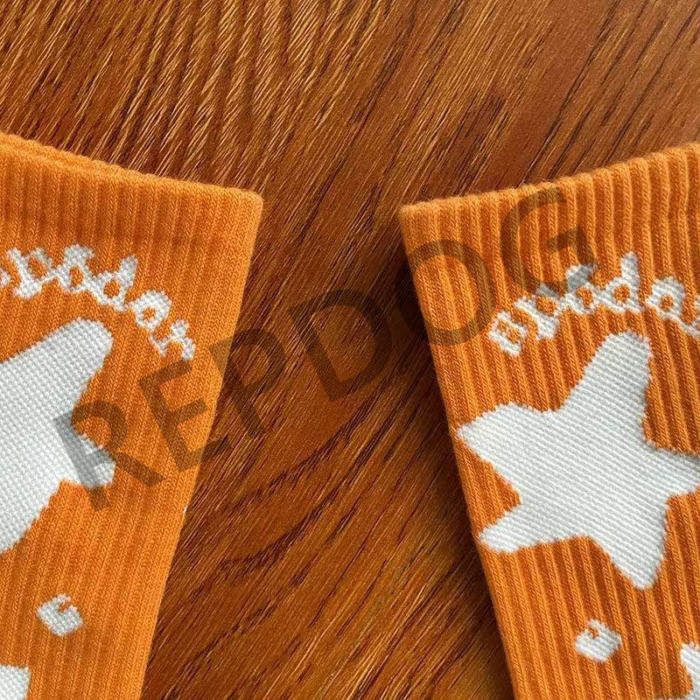 Irregular Star Letter Print Mid Calf Socks 3 colors