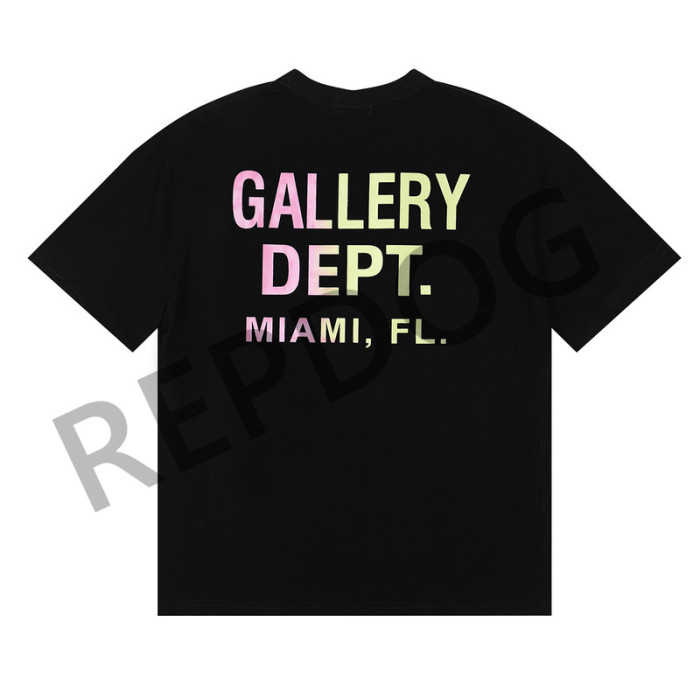 Colorful Splash Ink Gradient Letter tee