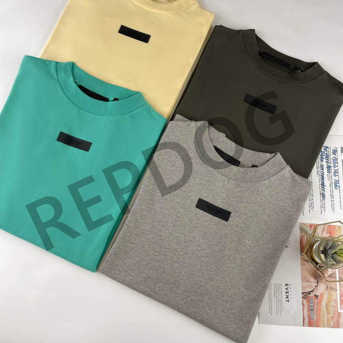 [50% Off]Fear Of God (Essentials) 1:1 quality version 24 New ESS Bright Color Loose Cotton Tee 4 colors 25575223