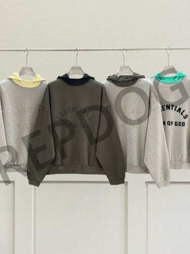 1:1 quality version Compound Line Silicone Alphabet Two Color Patchwork Hoodie 4 colors