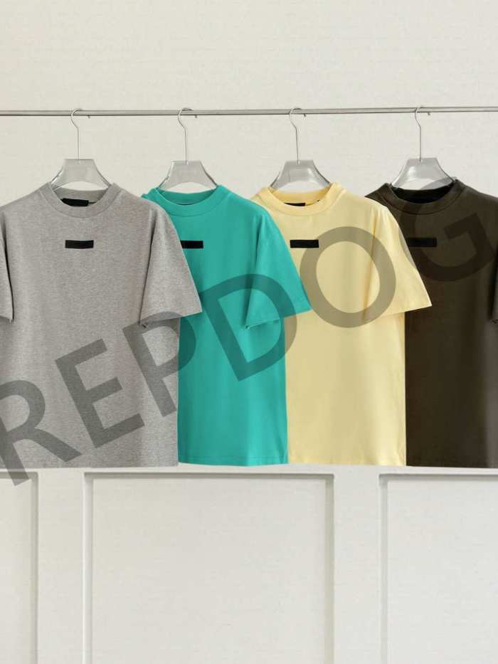 [50% Off]Fear Of God (Essentials) 1:1 quality version 24 New ESS Bright Color Loose Cotton Tee 4 colors 25575223