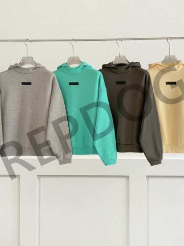 1:1 quality version  Solid Color Logo Padded Turtleneck Hoodie 4 colors