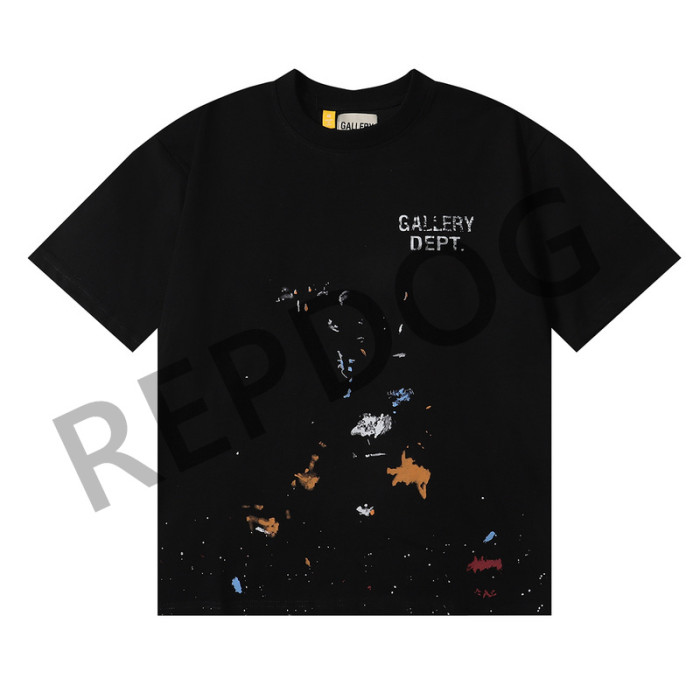 Colorful Splash Ink Gradient Letter tee