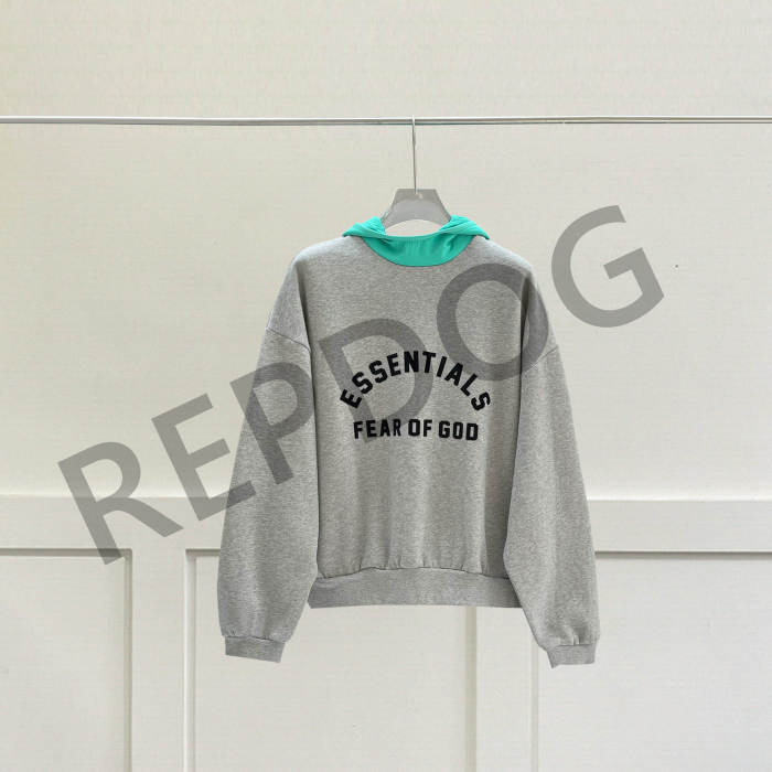 1:1 quality version Compound Line Silicone Alphabet Two Color Patchwork Hoodie 4 colors