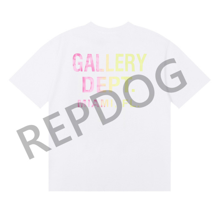 Colorful Splash Ink Gradient Letter tee
