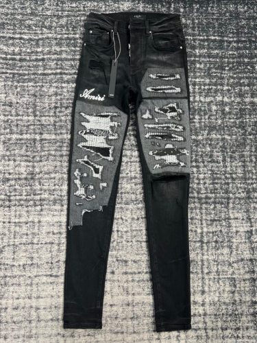 [buy more save more] 1:1 quality version Personalized Double Knee Ripped Slim Fit Jeans