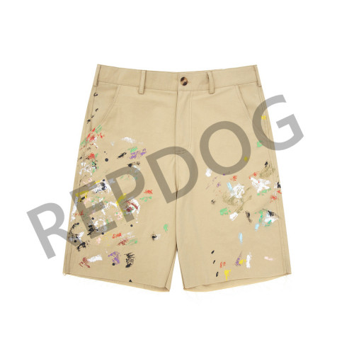 Splash Ink Hand Painted Brushed Destruction Work Shorts 2 colors