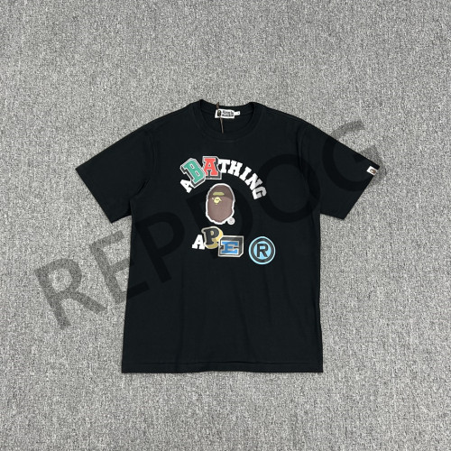 Colorful Letter Classic Ape Head Print tee 2 colors
