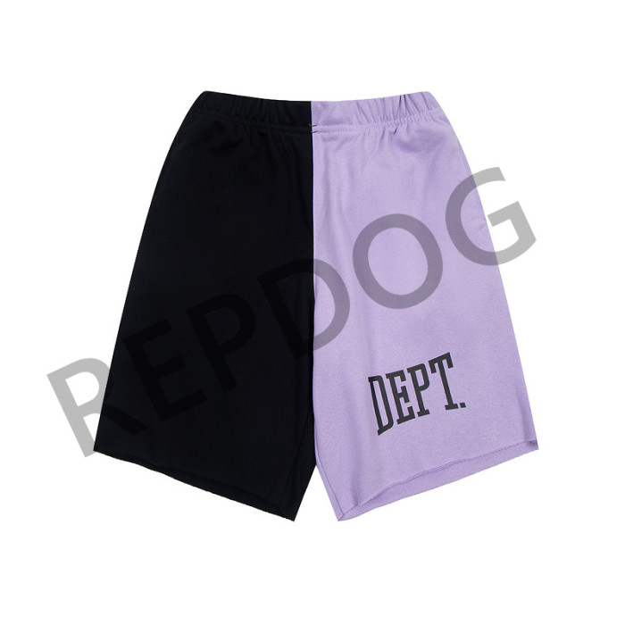 Patchwork two-tone monogrammed shorts 4 colors