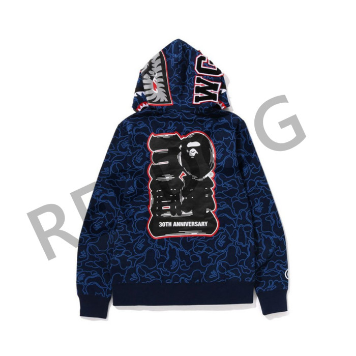 30th Anniversary Camo Shark Zip Hoodie 3 colors