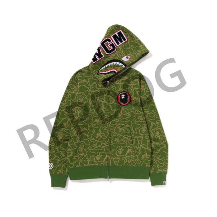 30th Anniversary Camo Shark Zip Hoodie 3 colors