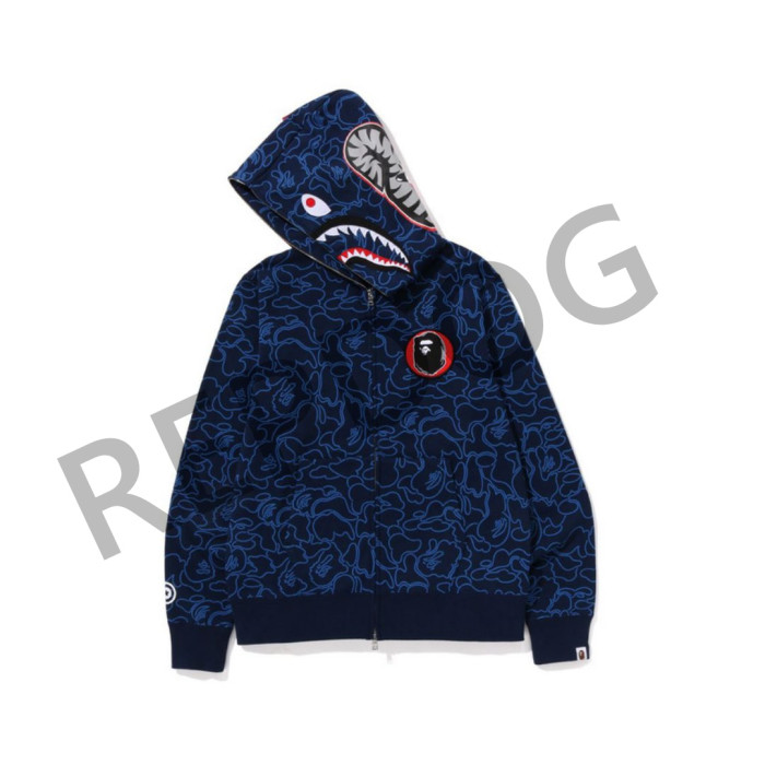 30th Anniversary Camo Shark Zip Hoodie 3 colors