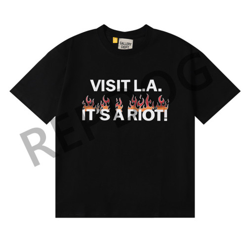 Flame Stamped Letter Print Tee 2 colors