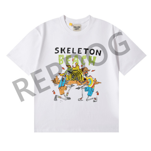 Skull Beach Print Foiled Letter Tee 2 colors