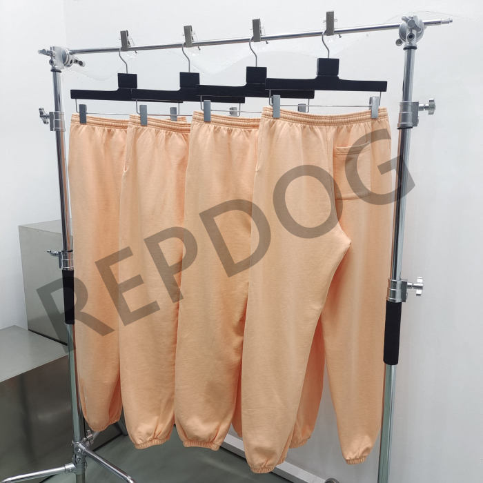 1:1 quality version Orange pink spider web star letters printed Hoodie & Pants Set