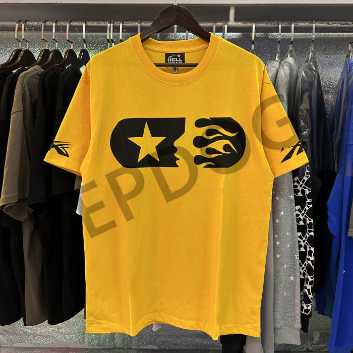 [buy more save more] Running Man Letter Abstract Print Tee 2 colors