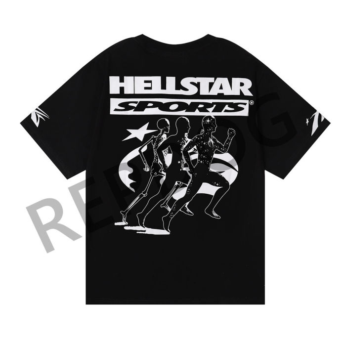 [buy more save more] Running Man Letter Abstract Print Tee 2 colors