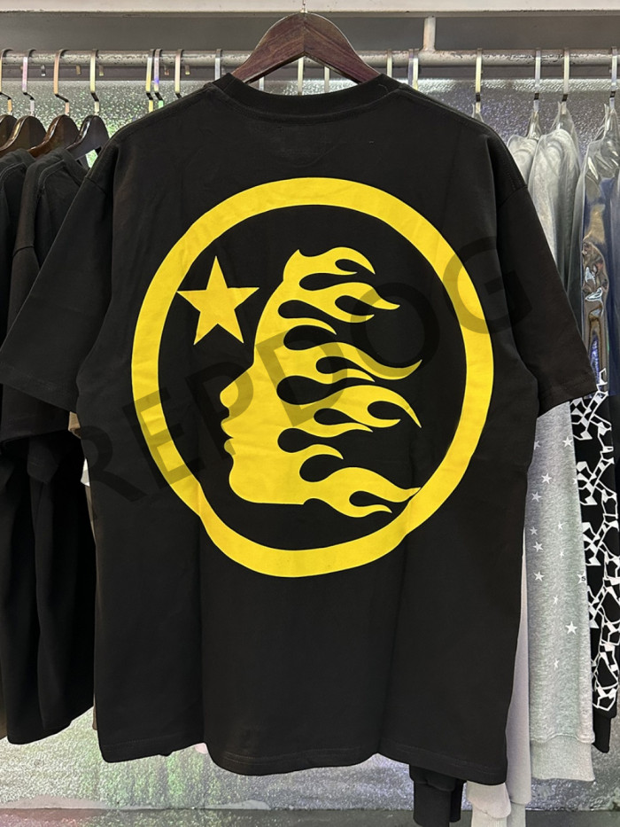 Yellow Slogan Letter Print Tee 2 colors