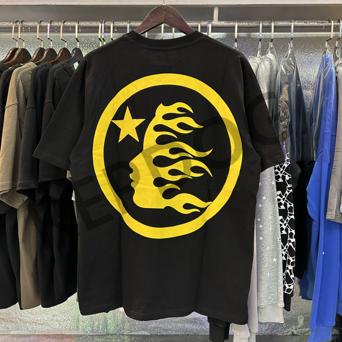 Yellow Slogan Letter Print Tee 2 colors