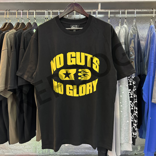 Yellow Slogan Letter Print Tee 2 colors