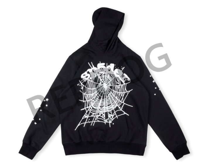 Spiderweb Foam Alphabet Star Print Hoodie & Pants Set