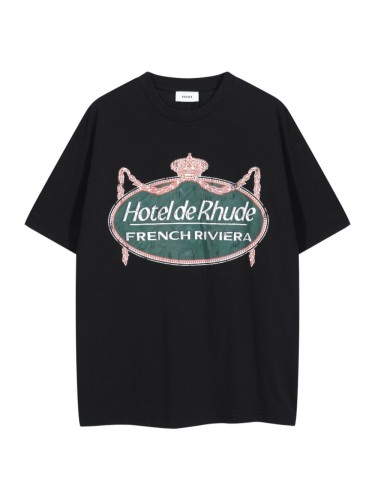 Crown Vintage Crackle Print Tee