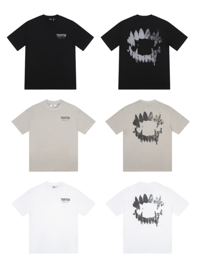 [50% Off]Simple letter back teeth print tee 3 colors 25869673