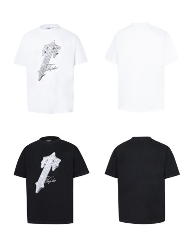 New three-dimensional sword letter print tee 2 colors