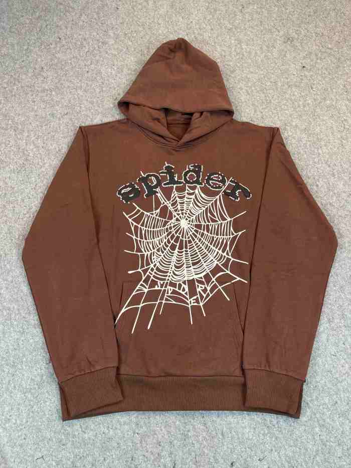 White Spider Web Black Letter Print Hoodie